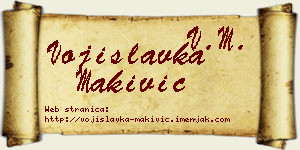 Vojislavka Makivić vizit kartica